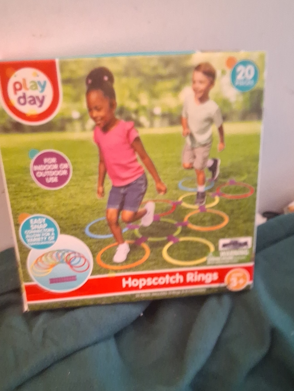 PlayDay Multicolor Hopscotch Rings - Active Play Set
